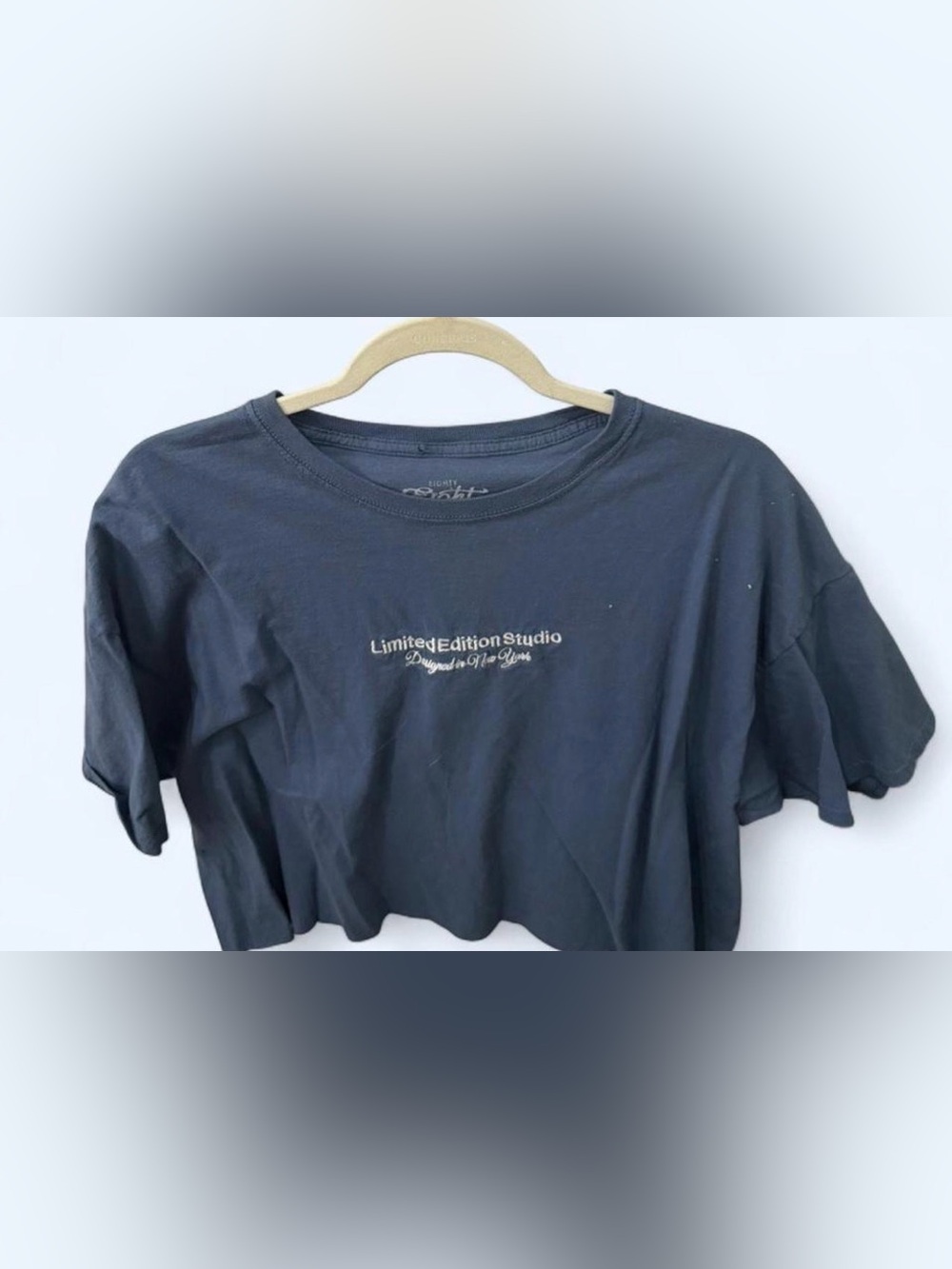 Women's Black Cropped Tee